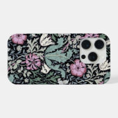William Morris Poppy Botanical Victorian Wallpaper iPhone Hoesje (Achterkant horizontaal)