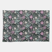 William Morris Poppy Botanical Victorian Wallpaper Theedoek (Horizontaal)