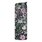 William Morris Poppy Botanical Victorian Wallpaper Thermosbeker (Gedraaid links)