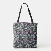 William Morris Poppy Botanical Victorian Wallpaper Tote Bag (Achterkant)