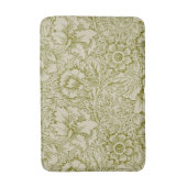 William Morris Poppy Classic Floral Green Badmat (Voorkant Verticaal)