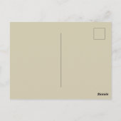 William Morris Poppy Classic Floral Green Briefkaart (Achterkant)