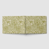 William Morris Poppy Classic Floral Green Gastenboek (Volledig)
