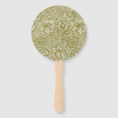 William Morris Poppy Classic Floral Green Handwaaier (Achterkant)