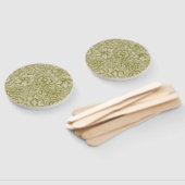 William Morris Poppy Classic Floral Green Handwaaier (Niet-gemonteerd)