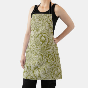 William Morris Poppy Classic Floral Green Schort