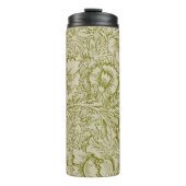 William Morris Poppy Classic Floral Green Thermosbeker (Voorkant)