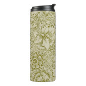 William Morris Poppy Classic Floral Green Thermosbeker (Gedraaid links)
