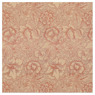  William Morris Poppy Floral Pattern Fabric Stof
