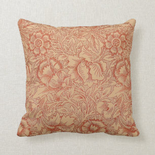 William Morris Poppy Floral Pattern Kussen