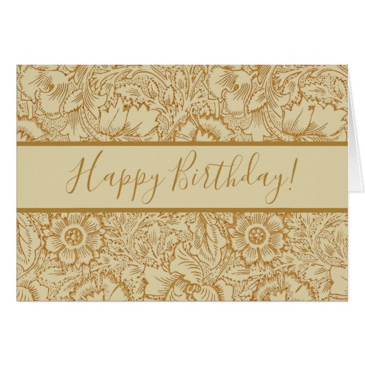 William Morris Poppy Floral Wallpaper (Voorkant Horizontaal)