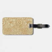 William Morris Poppy Floral Wallpaper Bagagelabel (Achterkant horizontaal)