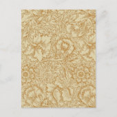 William Morris Poppy Floral Wallpaper Briefkaart (Voorkant)