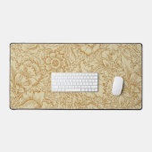 William Morris Poppy Floral Wallpaper Bureaumat (Keyboard & Muis)