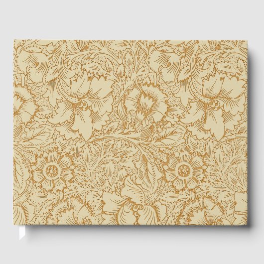 William Morris Poppy Floral Wallpaper Gastenboek (Voorkant)