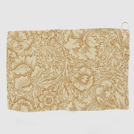 William Morris Poppy Floral Wallpaper Golfhanddoek (Horizontaal)