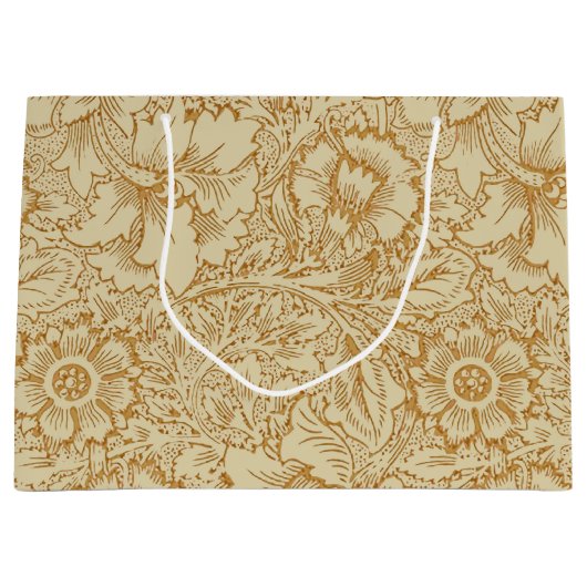 William Morris Poppy Floral Wallpaper Groot Cadeauzakje (Voorkant)