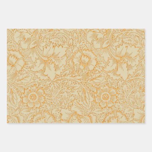 William Morris Poppy Floral Wallpaper Inpakpapier Vel (Voorkant 2)