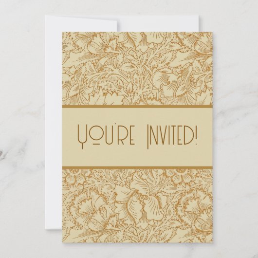 William Morris Poppy Floral Wallpaper Kaart (Voorkant)