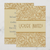 William Morris Poppy Floral Wallpaper Kaart (Voorkant / Achterkant)