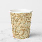 William Morris Poppy Floral Wallpaper Papieren Bekers (Achterkant)