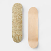 William Morris Poppy Floral Wallpaper Persoonlijk Skateboard (Voorkant)