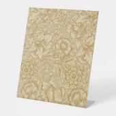 William Morris Poppy Floral Wallpaper Reclamebord Met Voetstuk (Voorkant)