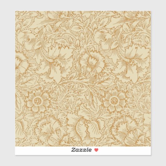 William Morris Poppy Floral Wallpaper Sticker (Vel)