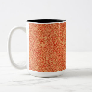 William Morris  Poppy Flowers Foliage Tweekleurige Koffiemok