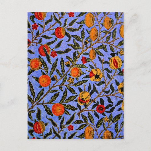 William Morris populair patroon, Fruit Briefkaart (Voorkant)