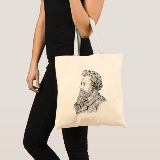 William Morris Portret Bibliotheektas Tote Bag (Voorkant (product))