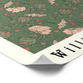 William Morris poster art nouveau bloemen  (Hoek)