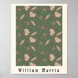 William Morris poster art nouveau bloemen 