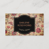 William Morris Prachtig bloemontwerp Visitekaartje (Voorkant)