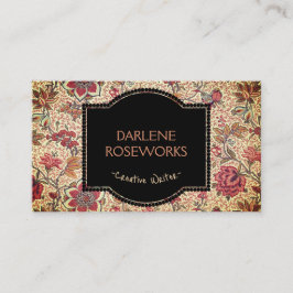 William Morris Prachtig bloemontwerp Visitekaartje