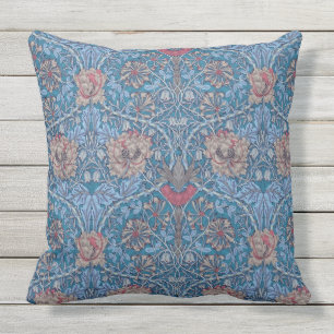 William Morris, prachtig, bloempatroon, Buitenkussen