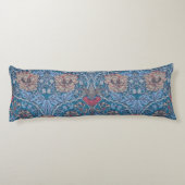 William Morris, prachtig, bloempatroon,  Lichaamskussen (Achterkant)