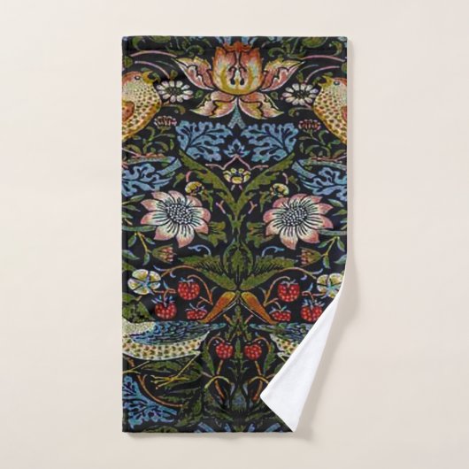 William Morris, prachtig patroon, art nouveau, vin Handdoek (Handdoek)
