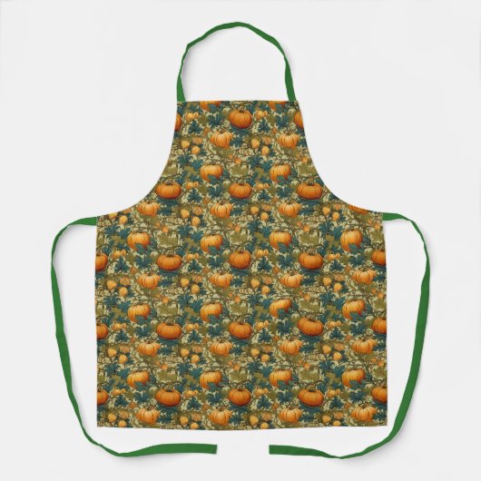 William Morris  Pumpkin Patch Thanksgiving Schort (Voorkant)