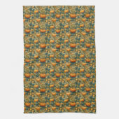 William Morris Pumpkin Patch Thanksgiving Theedoek (Verticaal)