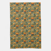 William Morris Pumpkin Patch Thanksgiving Theedoek (Verticaal)