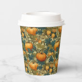 William Morris Pumpkin Squirrel Paper cup Papieren Bekers (Achterkant)