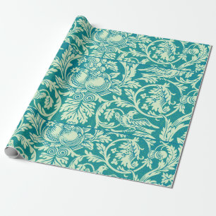William Morris Queen Vintage Vogel & Bloem Klassie Cadeaupapier