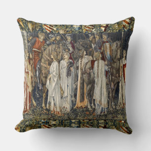 William Morris Quest for Holy Grail:Schild Woud Kussen