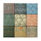 William * Morris Quilt Uitstekend Tegeltje (Voorkant)