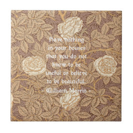 William Morris Quotation Tegeltje