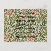 William Morris Quote Briefkaart (Voorkant)