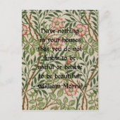 William Morris Quote Briefkaart (Voorkant)