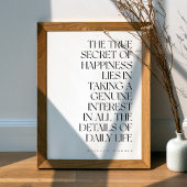 William Morris Quote Zwart-wit Art Print
