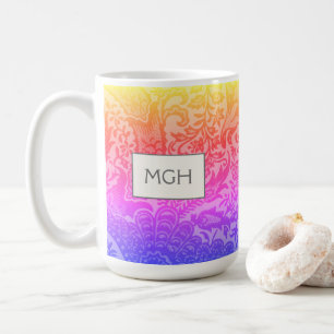  William Morris Rainbow Botanical Monogram Koffiemok